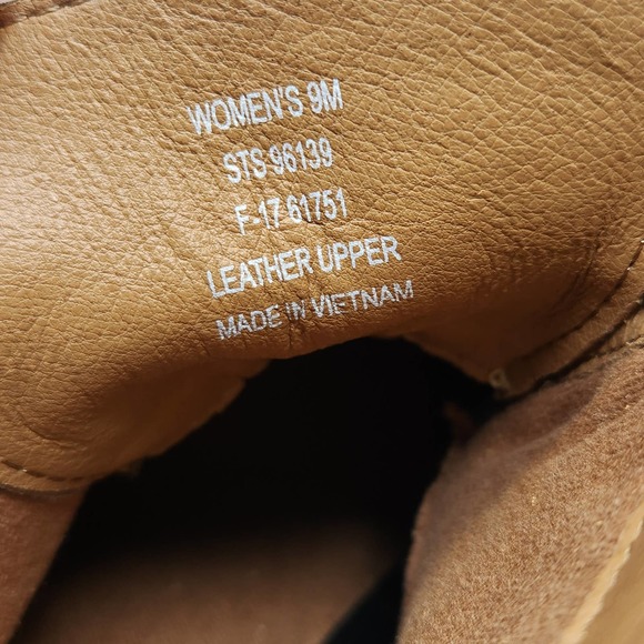 Sperry Top Sider Stella Prow Brown Suede Ankle Wedge Booties 9 M Lace Up Boots - Picture 5 of 8